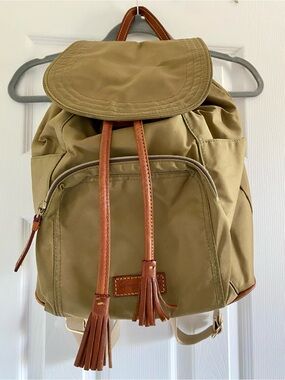 Dooney & Bourke Backpack with Brown Leather Trim